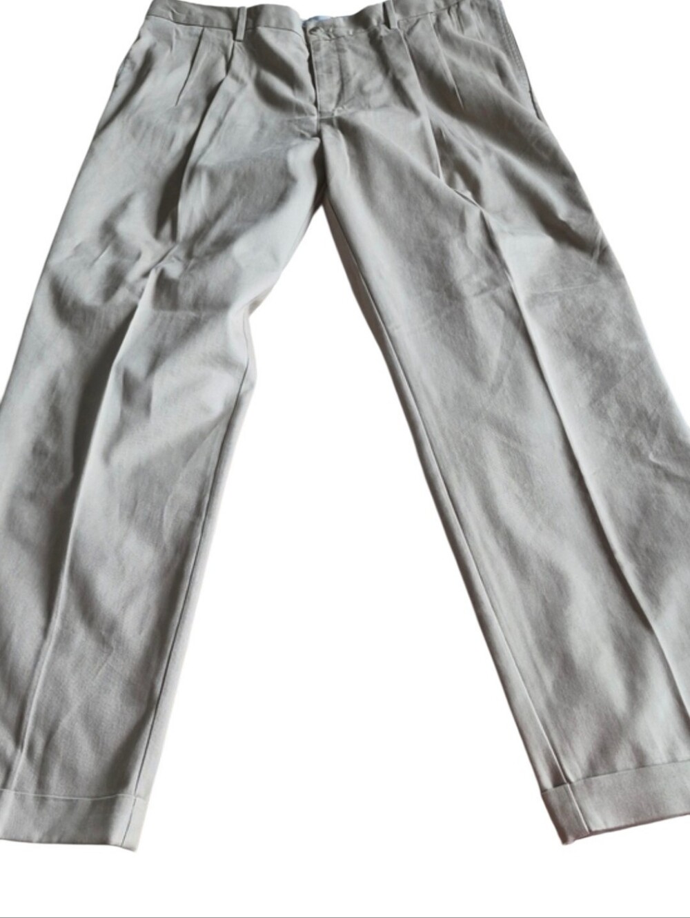 NWT Savane Men's Size 38 × 34 Geo Khakis Stretch In Waistband Tan Dress Pants